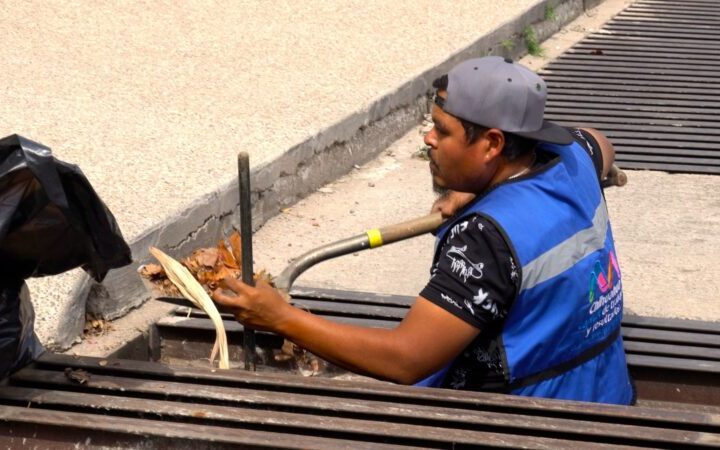 Atiende Municipio rejillas previo a temporada de lluvias para evitar inundaciones