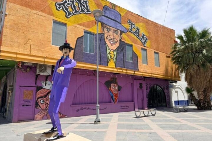 Restauran escultura de Germán Valdés “Tin Tan”