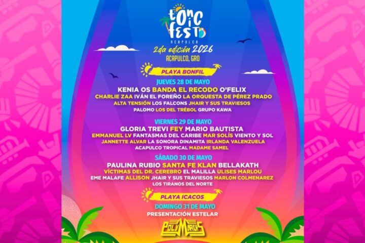 La Sonora Dinamita pondrá a bailar el Tonic Fest Acapulco junto a MT Duende y Rosa Gloria Chagoyán 0