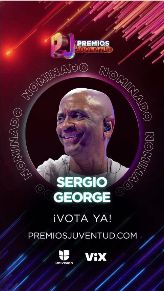 Sergio George nominado a Premios Juventud 2026 junto a Carlos Vives