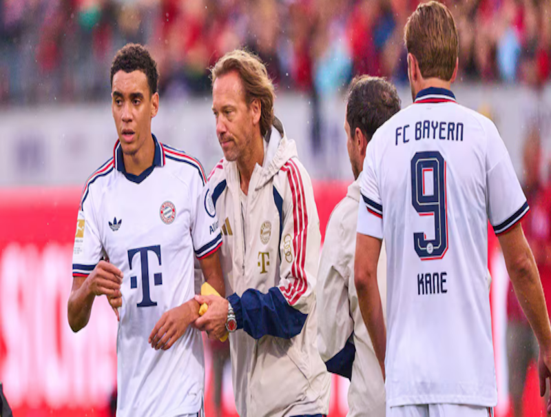Alarma en el Bayern Múnich por un nuevo desvanecimiento de Jamal Musiala en pleno partido