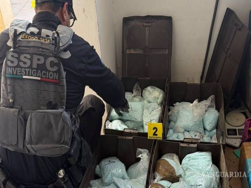 Aseguran 120 kilos de fentanilo en Mexicali mediante un operativo coordinado con la DEA