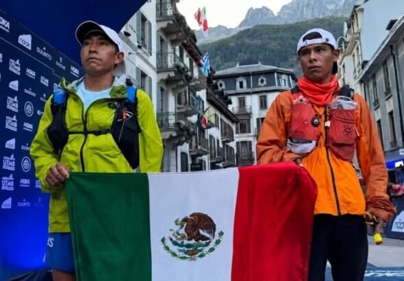 Atletas rarámuris conquistan la cumbre del ultratrail mundial en los Alpes franceses