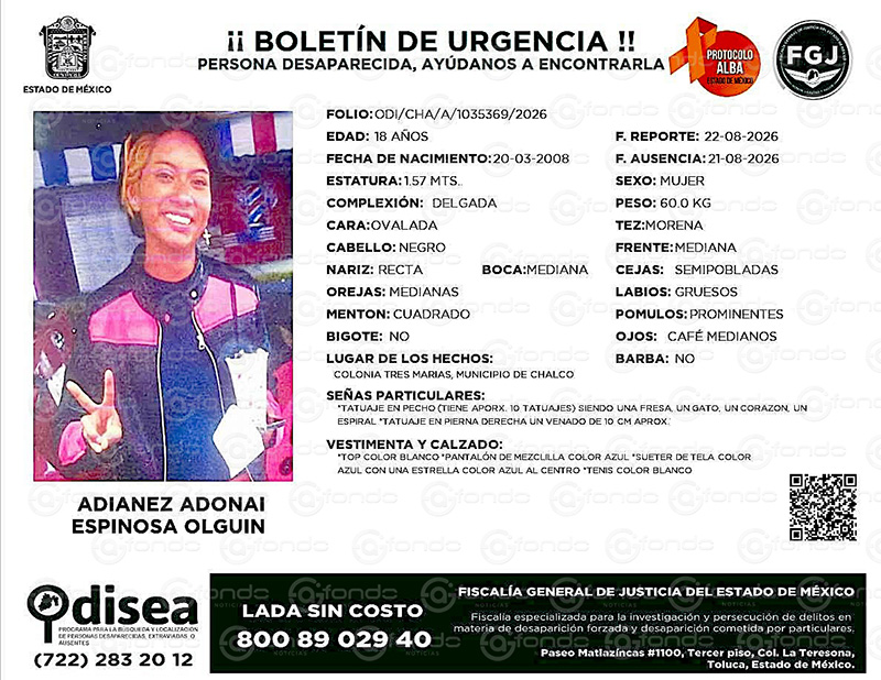 Bajo investigación la desaparición de una joven tras solicitar servicio de transporte en moto