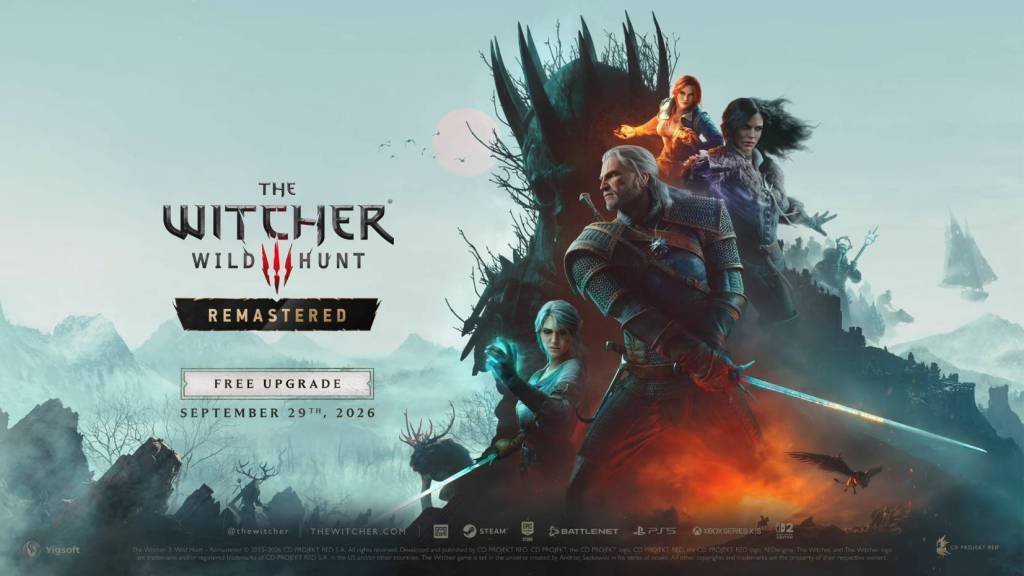 cd projekt red anuncia la remasterización gratuita de the witcher 3 y revela nuevos detalles de la saga
