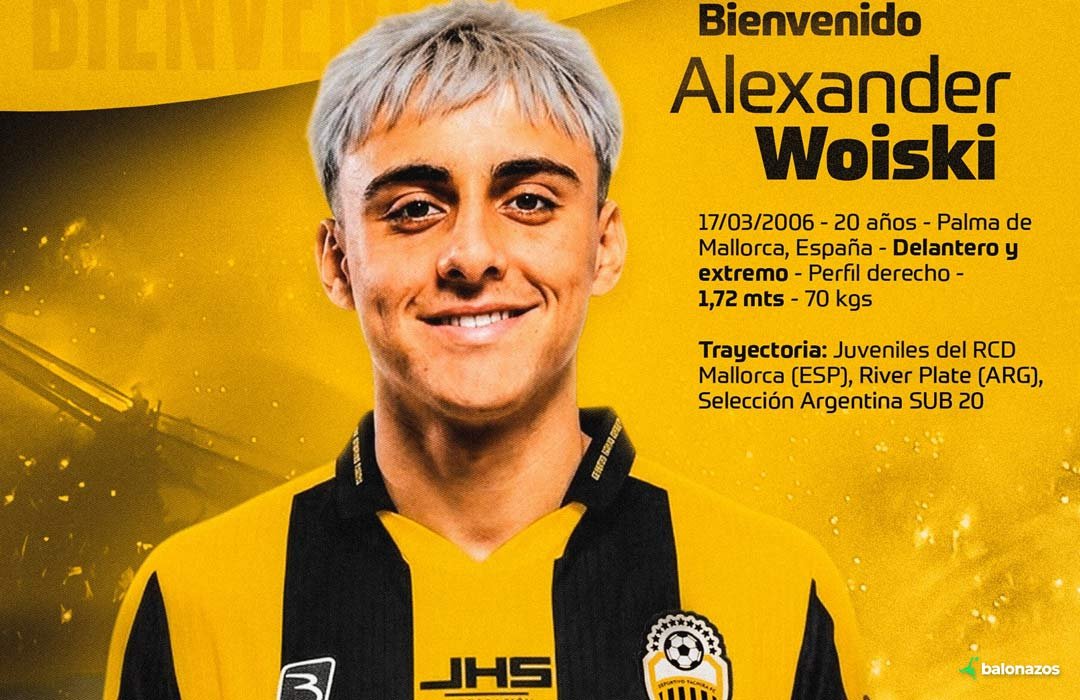 Deportivo Táchira refuerza su ofensiva con la incorporación del joven delantero Alexander Woiski
