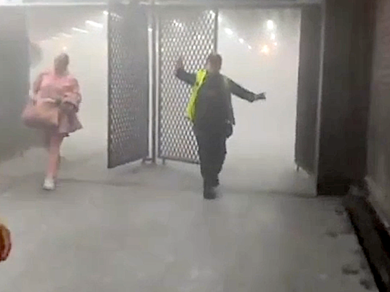 desalojo masivo y momentos de tensión por conato de incendio en la Línea 2 del Metro