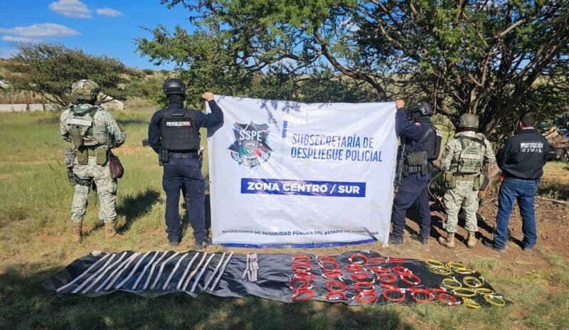 Despliegan operativo de seguridad en Parral tras el hallazgo de artefactos explosivos en la vía pública