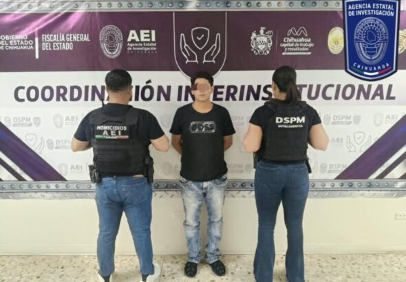 Detienen AEI y DSPM a joven por delitos contra la salud en Chihuahua