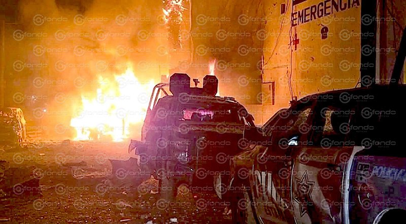 Explosión de coche bomba frente a comandancia siembra el terror en el municipio de Ojocaliente