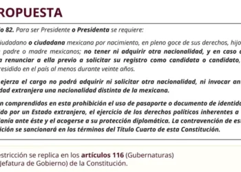 Iniciativa de Claudia Sheinbaum busca prohibir la doble nacionalidad en la presidencia y gubernaturas Iniciativa de Claudia Sheinbaum busca prohibir la doble nacionalidad en la presidencia y gubernaturas