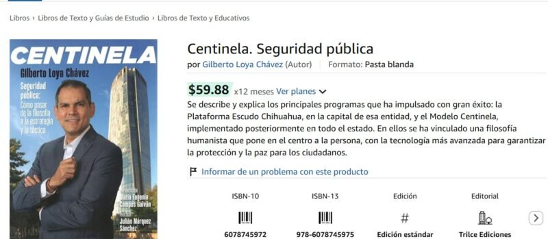 Publicación literaria de Gilberto Loya sobre seguridad en Chihuahua ya está disponible en Amazon