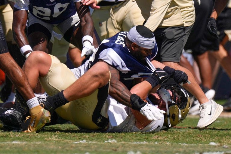 Sanción millonaria de la nfl para cowboys y saints tras violenta trifulca en práctica