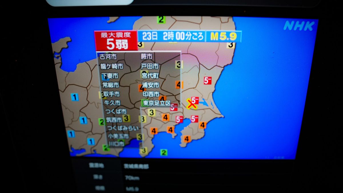 Un sismo de magnitud 5,9 sacude la región de Tokio y deja múltiples heridos sin alerta de tsunami