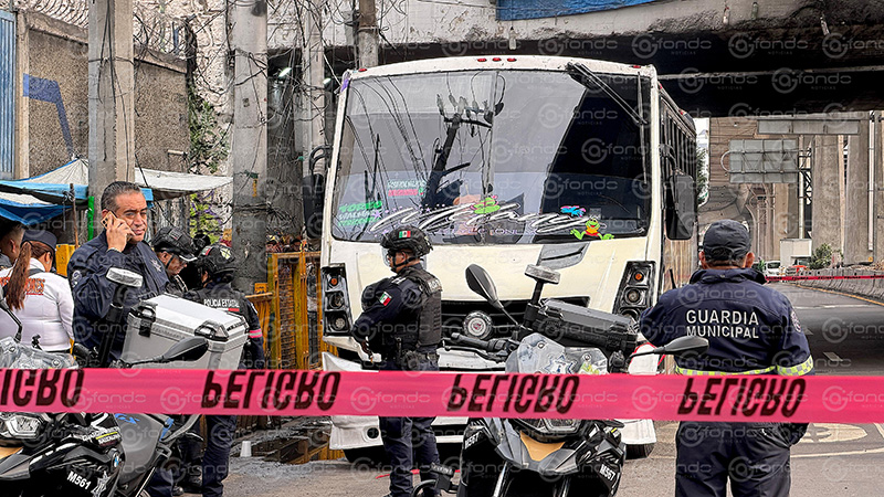 Violencia contra el transporte público: asesinan a balazos a conductor de la Ruta 27 en el Estado de México