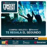 vuelve concert week 2026 con la promoción de boletos al dos por uno en eventos seleccionados
