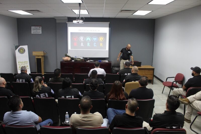 Agentes ministeriales en Cuauhtémoc reciben entrenamiento especializado en soporte vital básico