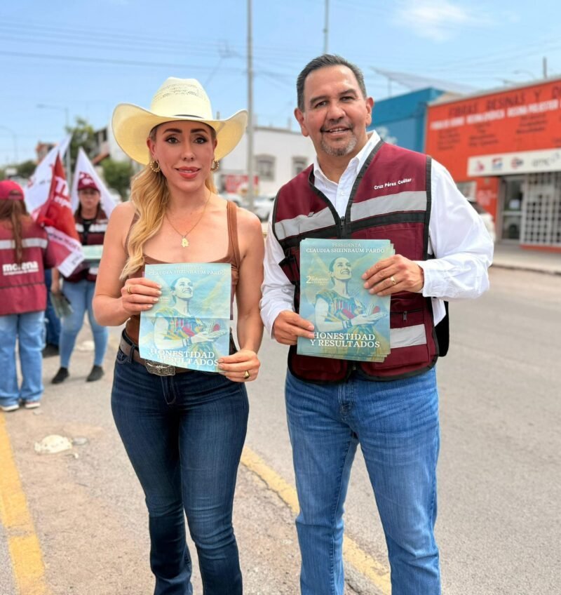 Alcalde de Ciudad Juárez y Brenda Ríos promueven informe de Sheinbaum en la capital del estado