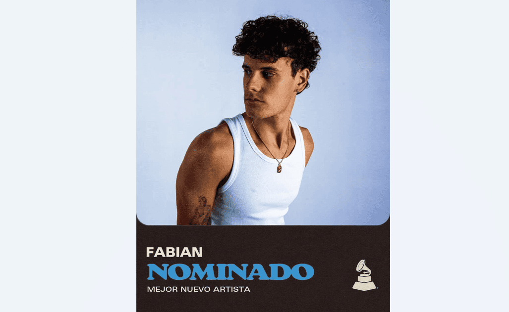 Cantautor peruano-estadounidense Fabián recibe nominación al Latin Grammy 2026 en la categoría de mejor nuevo artista