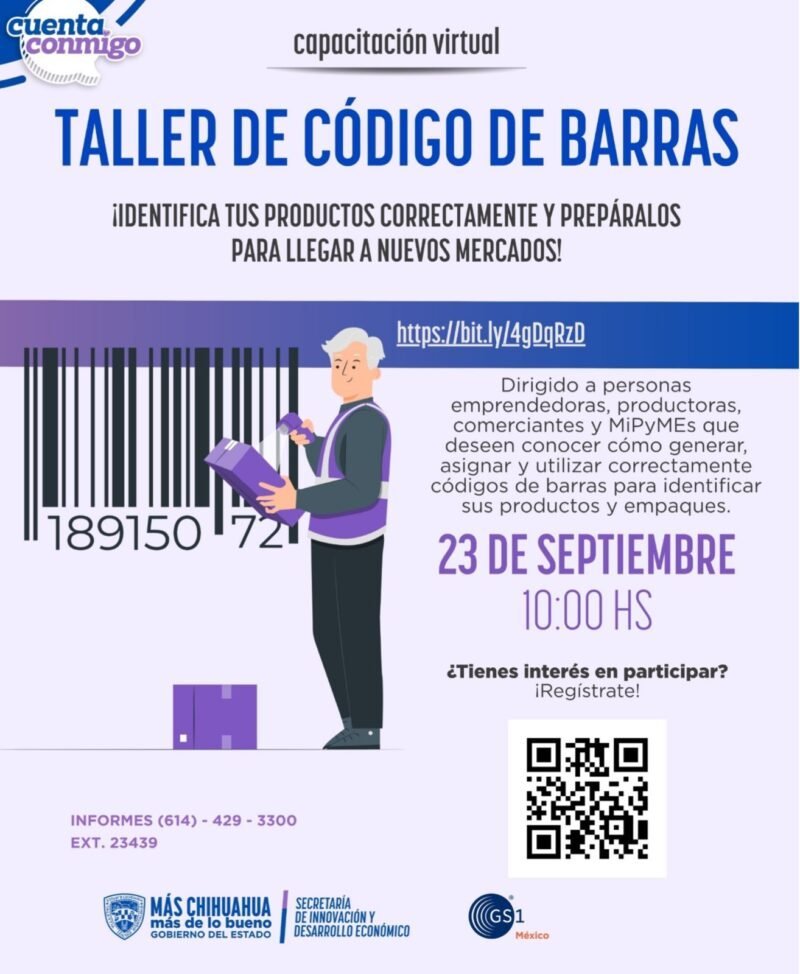 capacitación virtual gratuita de la side para que emprendedores dominen el uso del código de barras