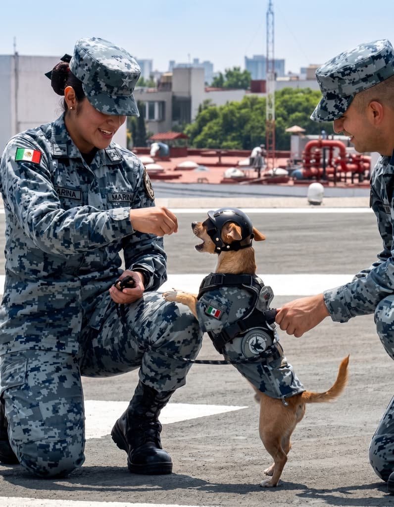Comando Chihuahua, el elemento más perrón de la Guardia Nacional, estará en desfile del 16 de septiembre