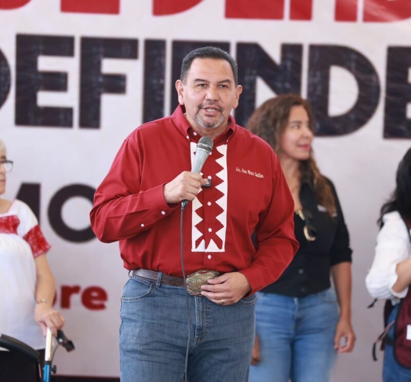Con asamblea en Cuauhtémoc, Cruz Pérez Cuéllar culmina recorrido estatal bajo encomienda de Morena