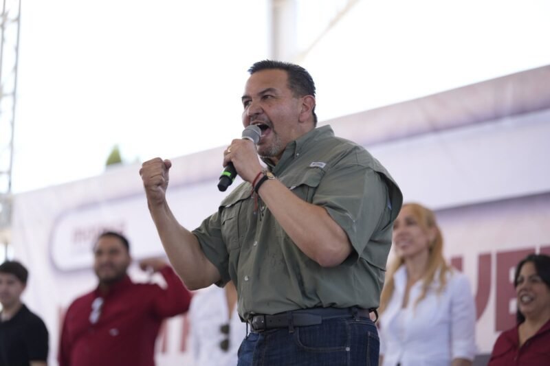 Cruz Pérez Cuéllar encabeza asamblea territorial de Morena en el municipio de Delicias