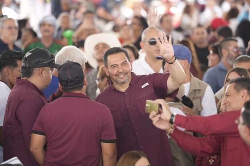 Cruz Pérez Cuéllar reitera su apoyo a Claudia Sheinbaum durante informe en la frontera