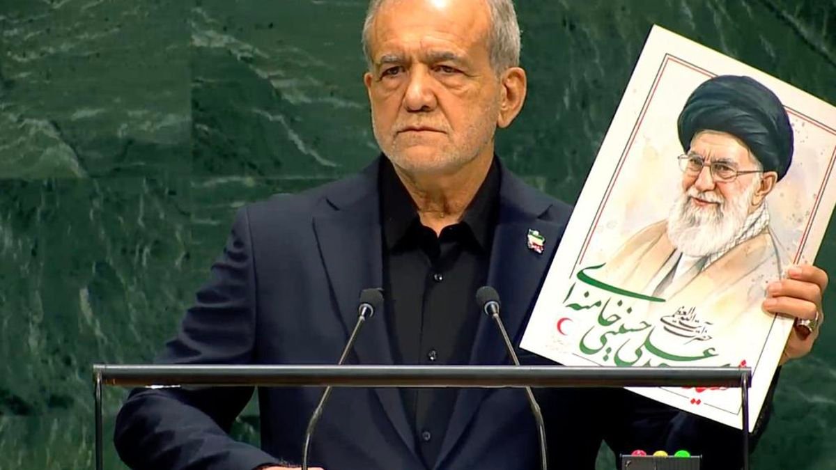 El presidente iraní, Pezeshkian, responde a Trump en la ONU: "Nos tacha de terroristas y somos víctimas del terrorismo, solo nos defendemos"