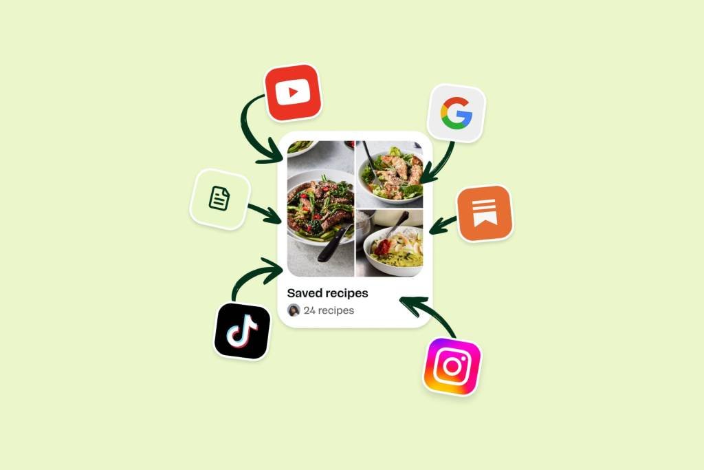 Esta app te ayuda a importar tus recetas de cocina favoritas de TikTok, YouTube e Instagram para que las prepares tú mismo