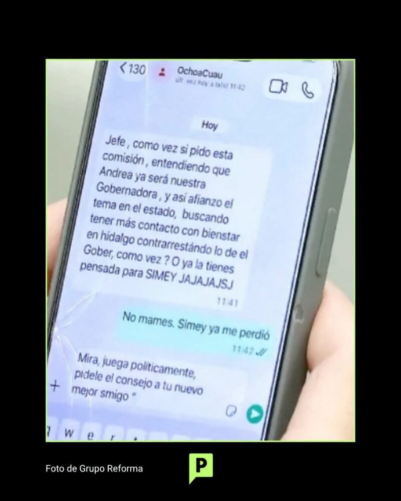 Filtran mensajes de WhatsApp que exhiben negociaciones internas de Adán Augusto en el Senado
