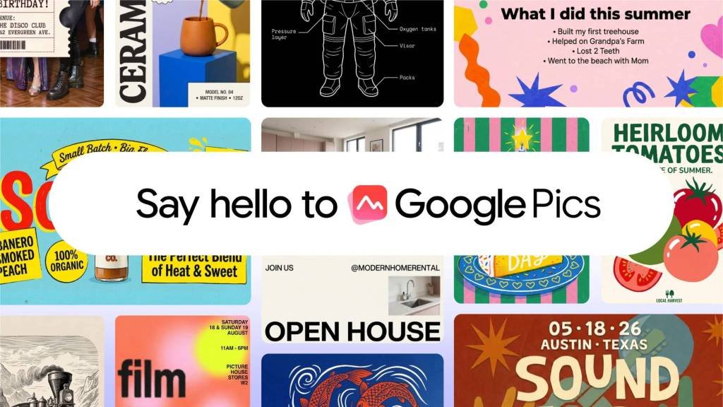 Google se tira a la yugular de Canva con Pics, una app para diseñar y editar imágenes con IA