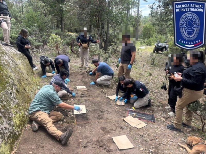 Hallan restos humanos calcinados y casquillos balísticos durante un operativo de búsqueda en Madera