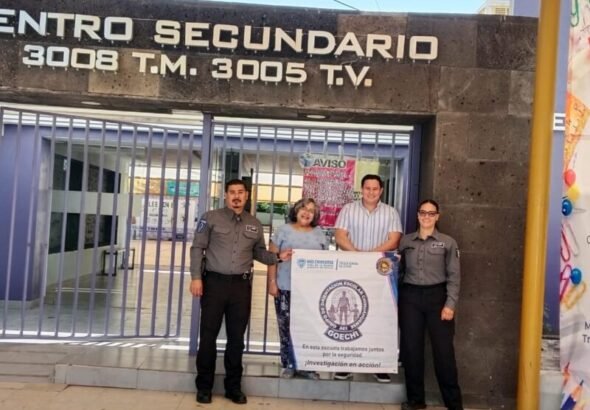 Implementan operativo de blindaje en tres planteles de educación secundaria en la capital chihuahuense