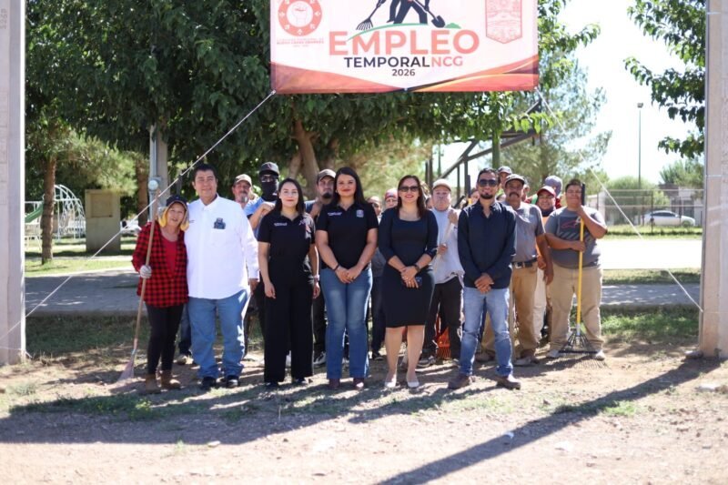 Inicia el programa de empleo temporal en Nuevo Casas Grandes para mejorar la imagen urbana