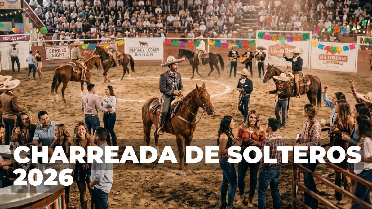 Llega la edición nocturna de la Charreada de Solteros 2026 cerca de la capital: fecha, costo y ubicación exacta