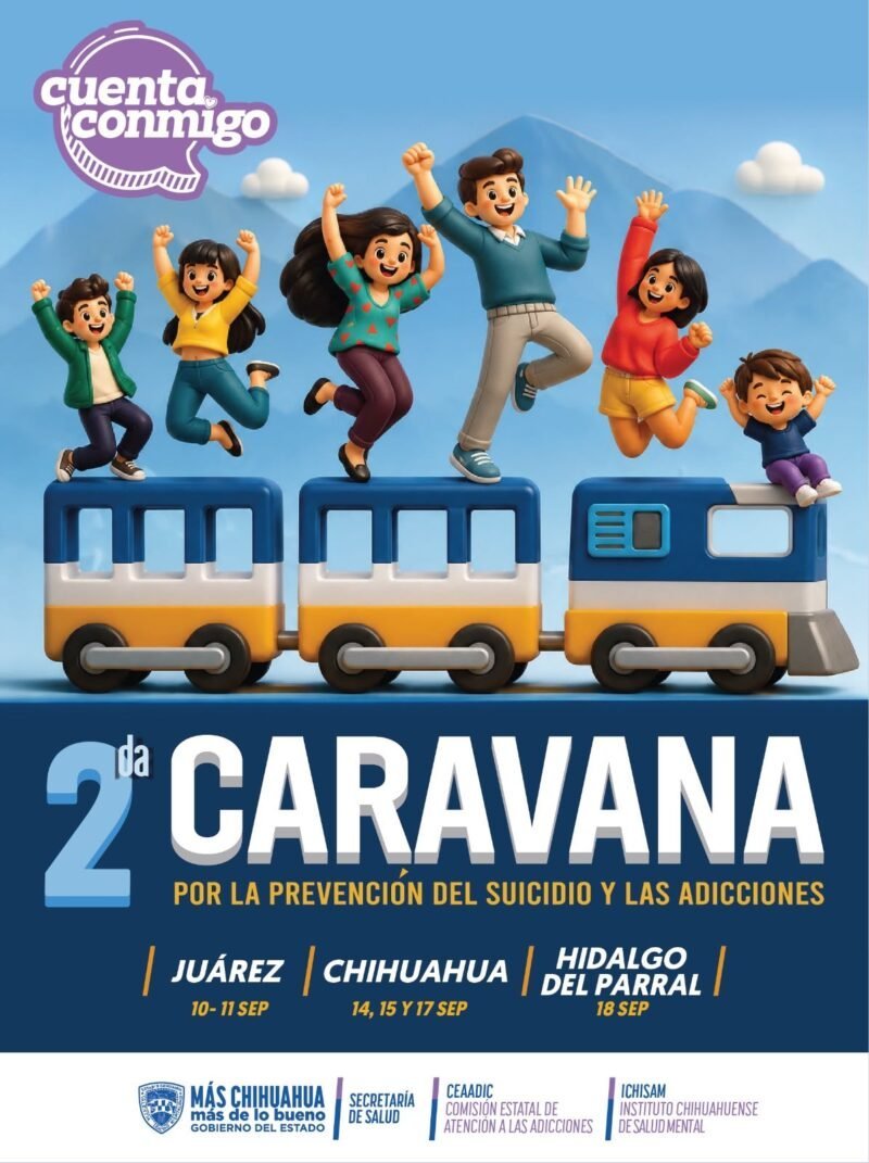 Llevarán caravana de salud mental a secundarias de Juárez, Chihuahua y Parral