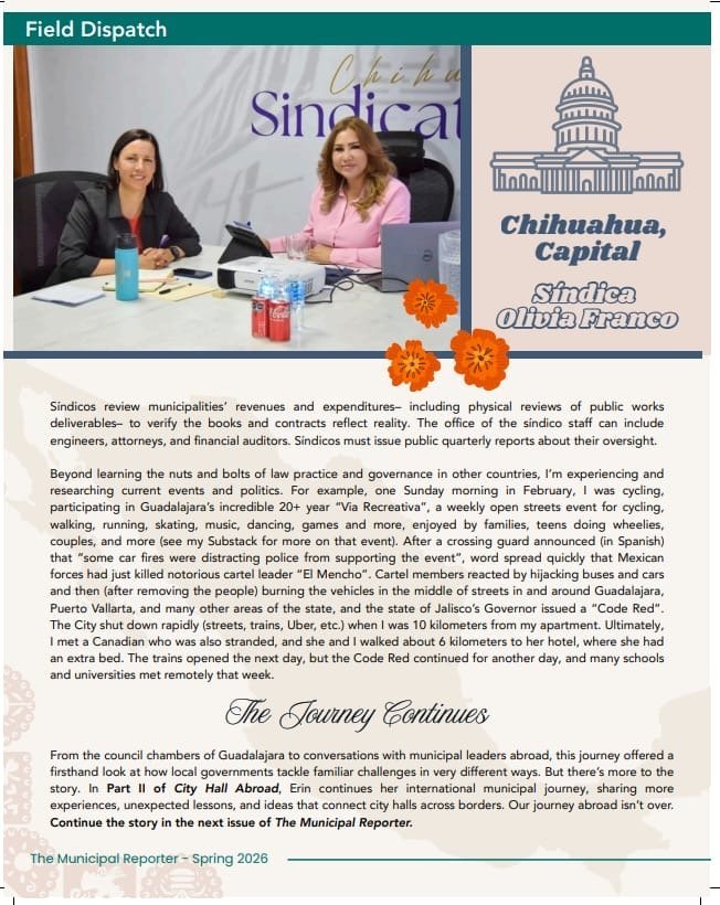 Modelo de vigilancia y fiscalización de la sindicatura de Chihuahua trasciende fronteras hasta Estados Unidos