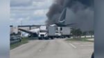 Un avión de carga de Prime Air sufre un grave accidente al salirse de la pista en Miami