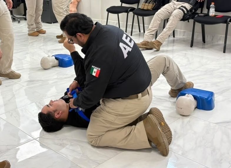Agentes ministeriales en Ciudad Juárez se capacitan en técnicas de primeros auxilios para emergencias