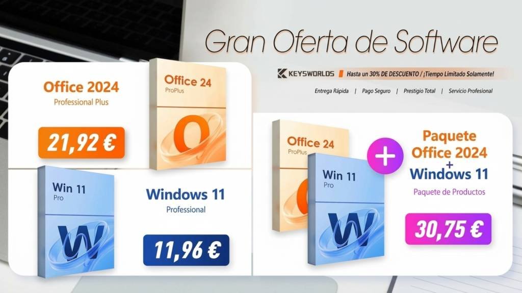 Ahorra al máximo en tu nuevo ordenador adquiriendo licencias económicas para Windows y Office