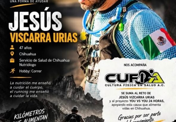 Atleta de CUFISA A.C. participará en el reto ‘You vs. You 24 horas’ para ayudar a la Sierra Tarahumara