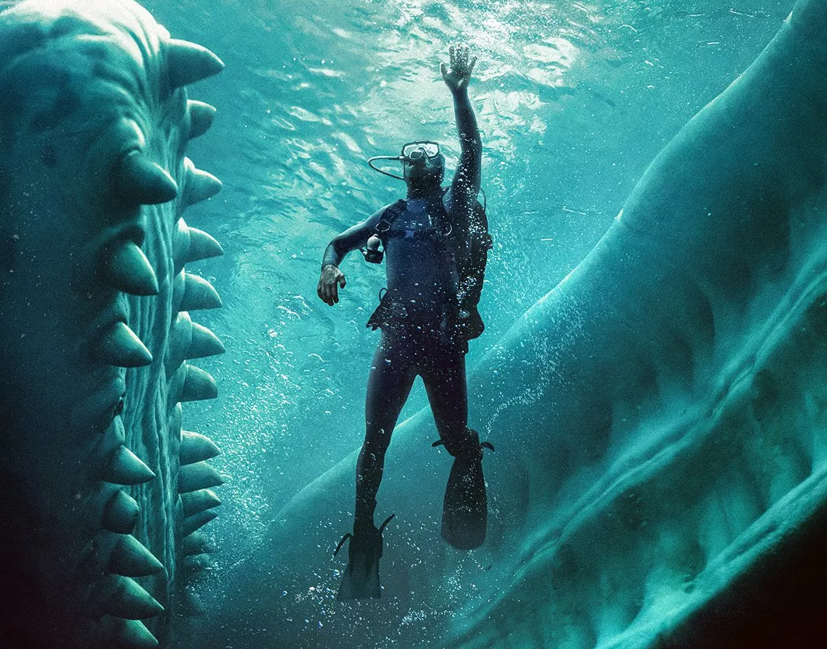 Austin Abrams lucha por sobrevivir en el estómago de una ballena en el póster oficial de ‘Whalefall’