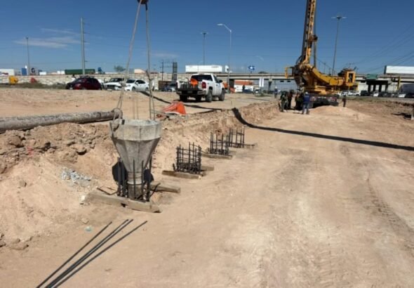 Avanza la construcción de tres pasos inferiores en vialidades estratégicas de Ciudad Juárez