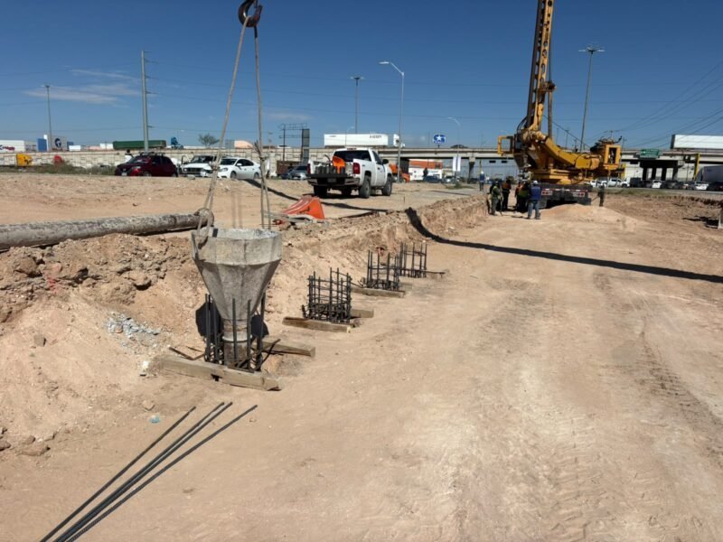 Avanza la construcción de tres pasos inferiores en vialidades estratégicas de Ciudad Juárez