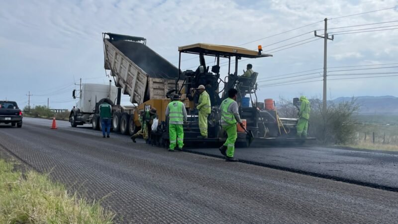 Avanzan a paso firme los trabajos de modernización y mantenimiento en la importante vía hacia Chihuahua