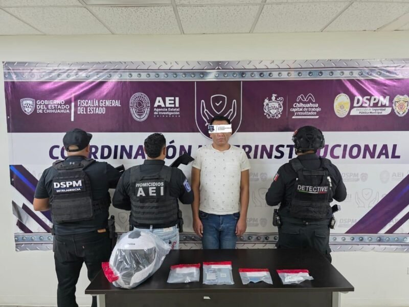 Cae presunto implicado en homicidio dentro de plaza comercial tras operativo en Chihuahua