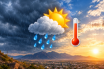 Chihuahua afronta un martes marcado por lluvias dispersas, ráfagas de viento y máximas de hasta 36 grados