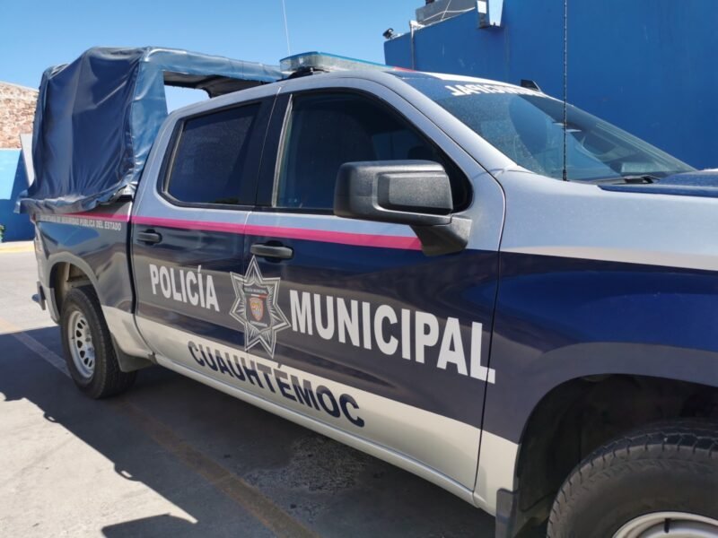 Decomisan arma de fuego en Cuauhtémoc tras atender llamado por violencia de pareja
