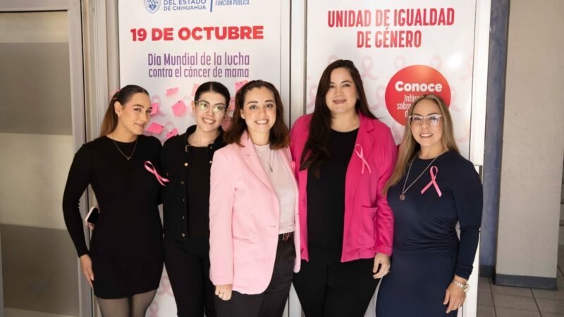 Dependencias estatales promueven la prevención del cáncer de mama mediante jornadas de concientización y charlas informativas